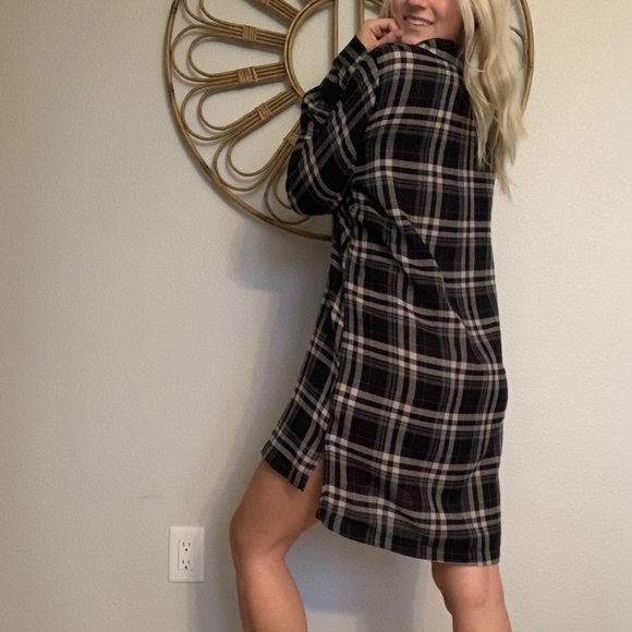 Plaid Shirtdress - Picture 4 of 4